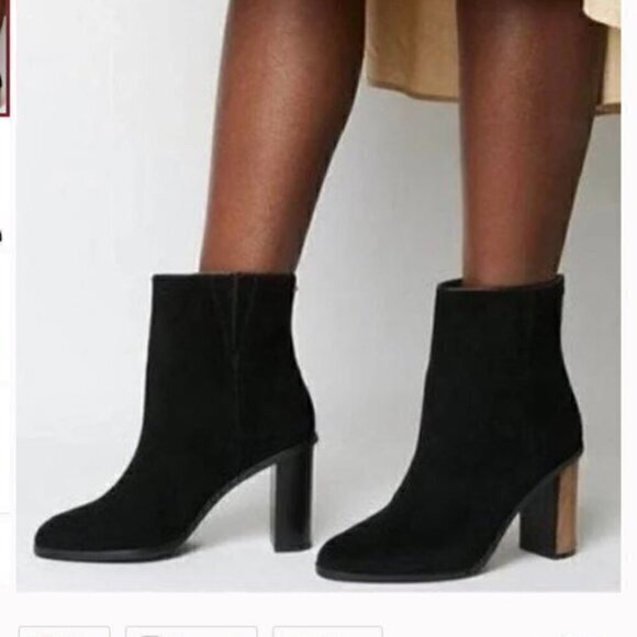 Ted Baker London Ankle Boots Womens size 9.5 Orbida Black Suede - Picture 1 of 10